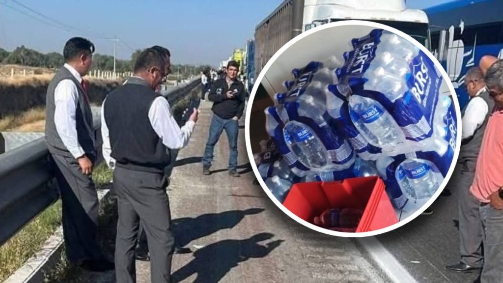 Agua en Puebla: Camioneros atrapados enfrentan precios abusivos en cierre de Puebla-Orizaba
