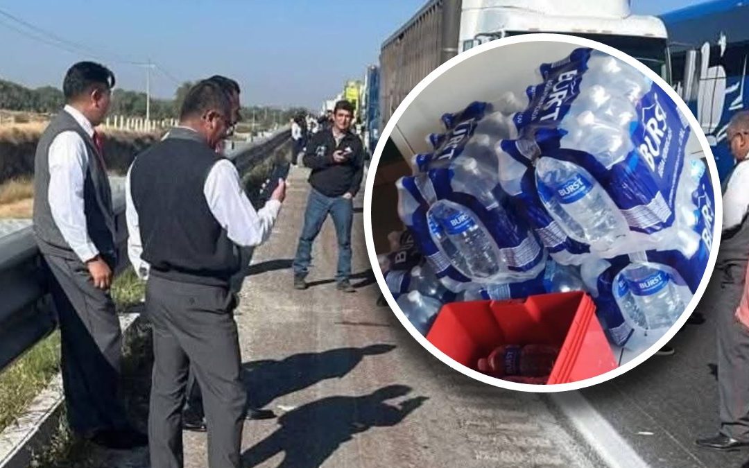 Agua en Puebla: Camioneros atrapados enfrentan precios abusivos en cierre de Puebla-Orizaba