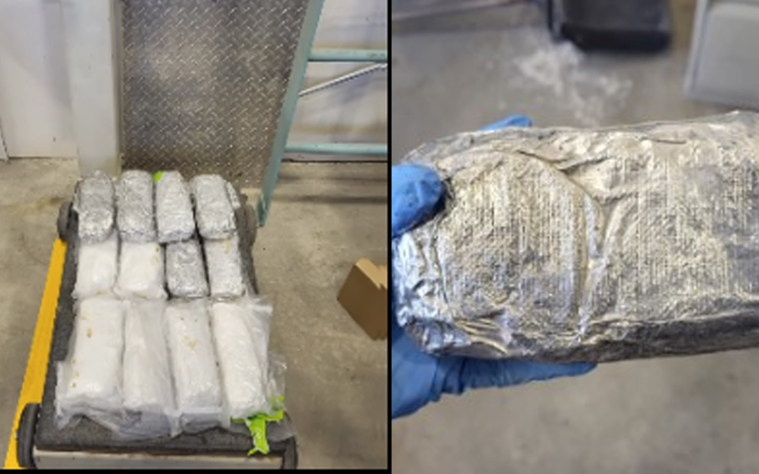 Incautación de 24 libras de metanfetamina en Santa Teresa por la CBP