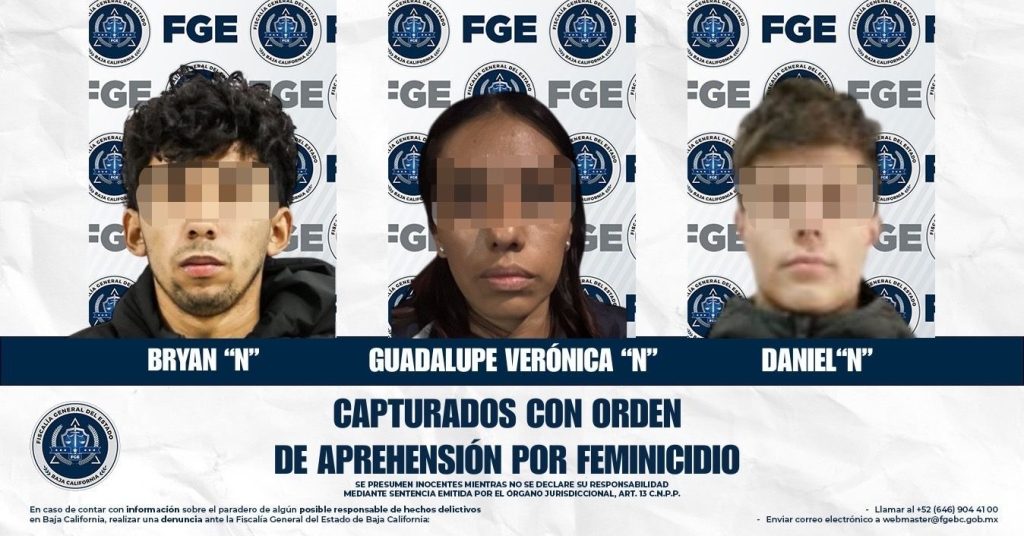 Feminicidio en Tijuana: Detenidos tres implicados en el asesinato de Emilia Ortega