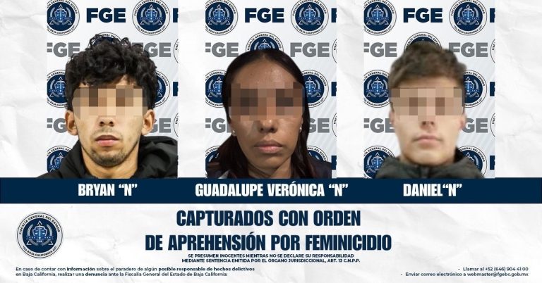 Feminicidio en Tijuana: Detenidos tres implicados en el asesinato de Emilia Ortega