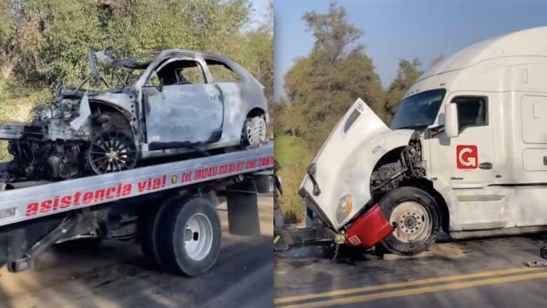Accidente en la Autopista Tlaxcala-Puebla: Choques, Volcadura e Incendio Dejan Dos Personas Heridas