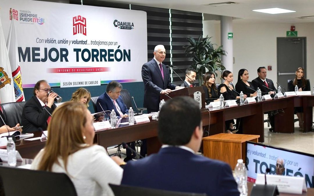 Román Alberto Cepeda González presenta el Informe sobre la Administración Pública Municipal al Cabildo de Aspen