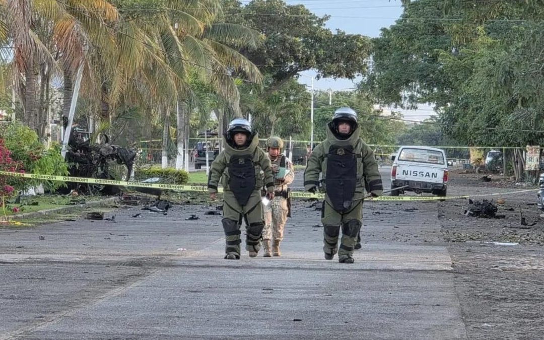 Aumenta la seguridad en Coahuayana tras la explosión de coche bomba que dejó 5 muertos