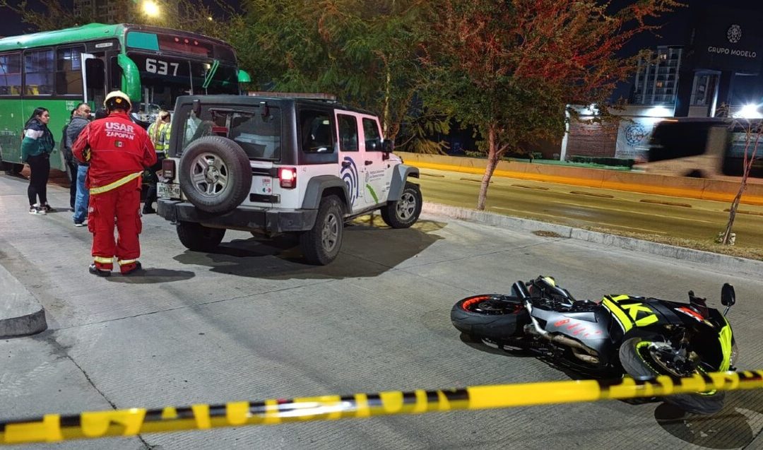 Trágico accidente en Zapopan: Motociclista arrollado por camión de la ruta 637