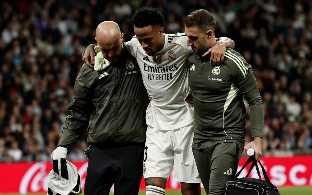 Militao sufre una grave lesión y estará fuera del Real Madrid durante cuatro meses