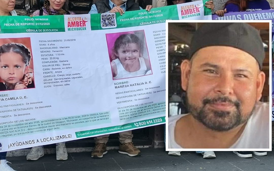 Ofrecen Recompensa por Información sobre Luis Felipe Duarte, Padrastro de Niñas Desaparecidas en Michoacán