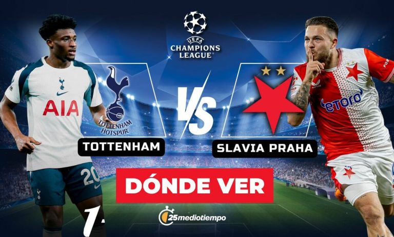 Champions League 2025: Sigue EN VIVO el Tottenham vs. Slavia Praha, horarios y dónde verlo