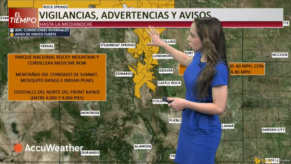 Pronóstico del Tiempo: Avisos por Vientos Fuertes en Aspen