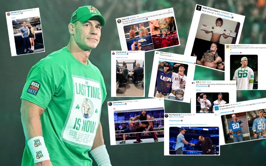 Rinden homenaje a John Cena: Luchadores y famosas personalidades se despiden en su retiro