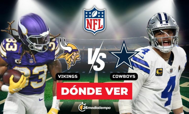 Vikings vs. Cowboys: Horario y dónde ver EN VIVO el Sunday Night Football de la Semana 15 de la NFL