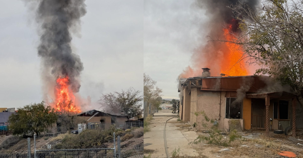 Incendio en Las Cruces: Bomberos Controlan Fuego en Vivienda Desocupada