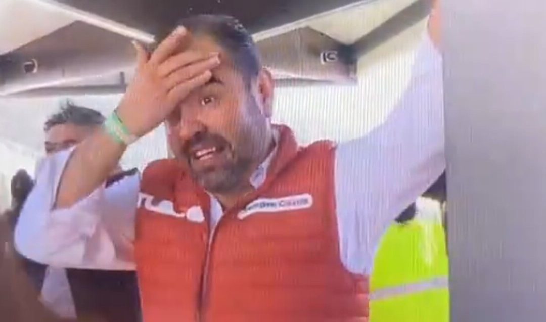 Gerardo Quirino, Alcalde de Tlajomulco, pierde el tren en la inauguración de la Línea 4 | Mira el video