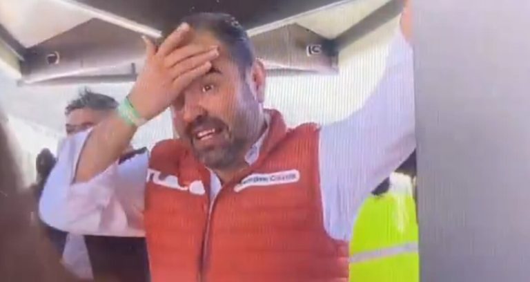 Gerardo Quirino, Alcalde de Tlajomulco, pierde el tren en la inauguración de la Línea 4 | Mira el video