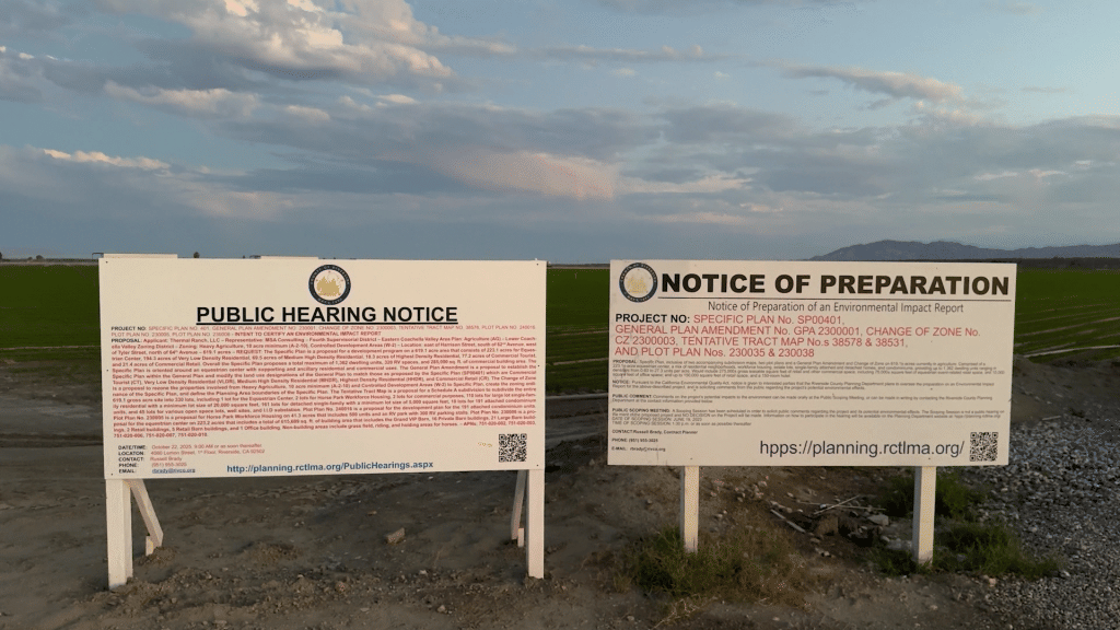 Votación Clave para el Proyecto Thermal Ranch Este Martes