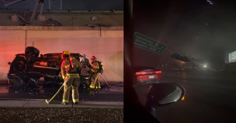 Accidente I-10 Este Cerca de Geronimo: Tráfico Cerrado y Heridos Reportados