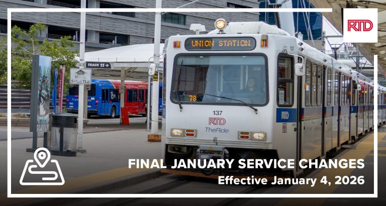 Cambios de Servicio RTD: Mejoras en el Transporte Público de Denver a Partir de Enero