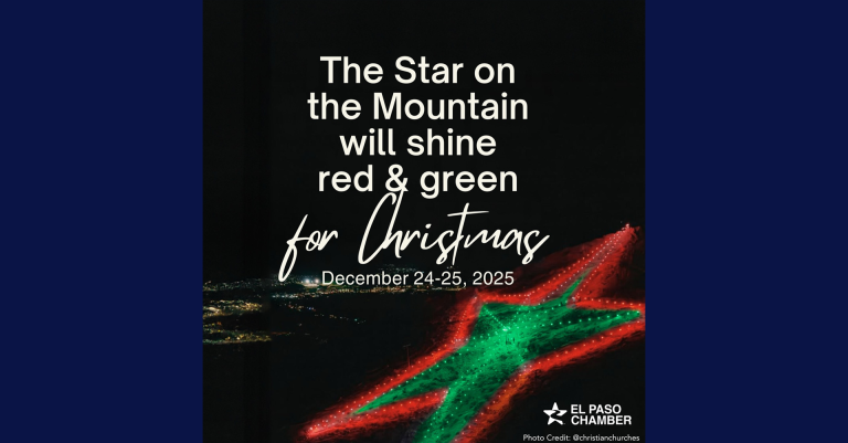 La Estrella de El Paso deslumbrará en Navidad con colores festivos