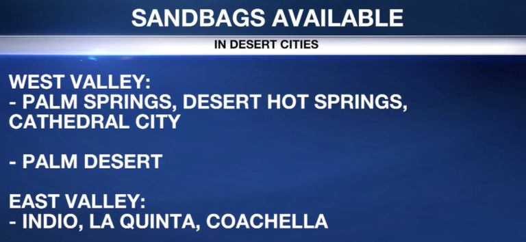 Ciudades del Valle de Coachella se Preparan ante Posibles Inundaciones