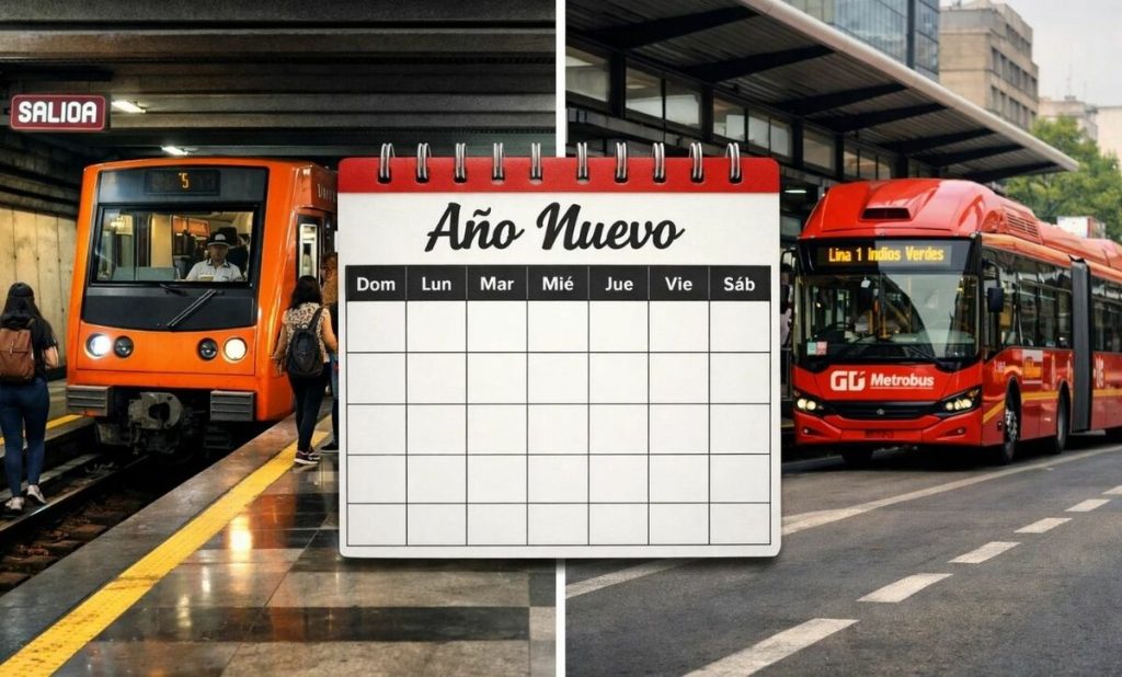 Horarios del Metro CDMX y Metrobús para el 31 de diciembre y 1 de enero