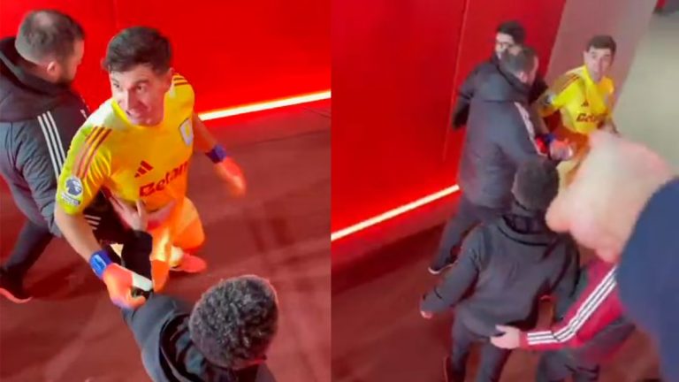 Dibu Martínez enfrenta a aficionados tras la contundente derrota ante Arsenal