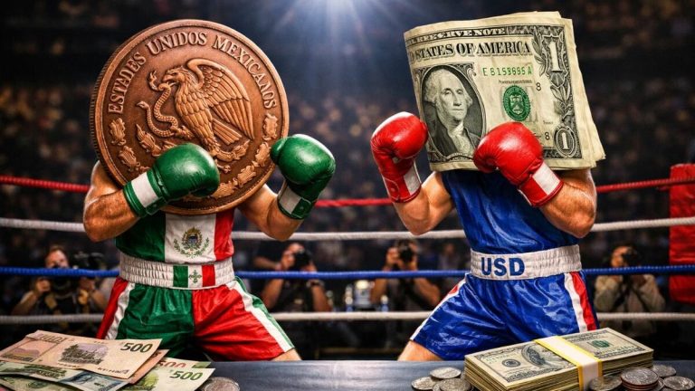 El Peso Mexicano Fortalece su Posición: Cierre del 2025 a 17.97 por Dólar
