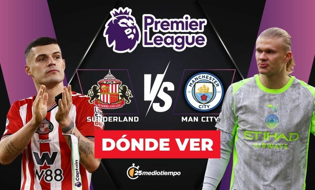 Sunderland vs. Manchester City: Hora y Dónde Ver EN VIVO el Partido de la Jornada 19 de la Premier League