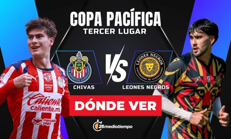 Chivas vs. Leones Negros EN VIVO: Todo lo que necesitas saber del partido por el tercer lugar de la Copa Pacífica 2026