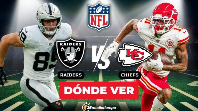 Mira EN VIVO Chiefs vs Raiders: Guía de la Semana 18 de la NFL