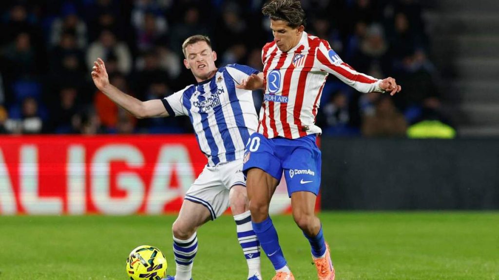 Atlético de Madrid empata con Real Sociedad y se aleja de la cima en la liga española
