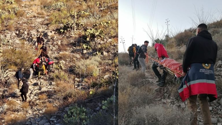 Senderista sufre fractura de tobillo en el Cerro de las Noas durante descenso