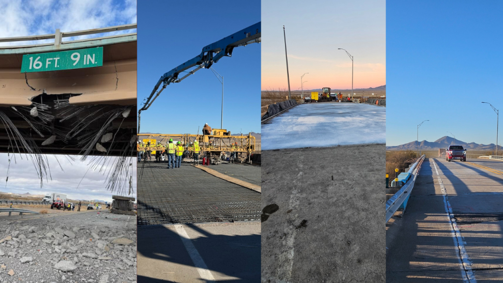 Reabierto el puente I-10 en Lordsburg: culminan las reparaciones necesarias