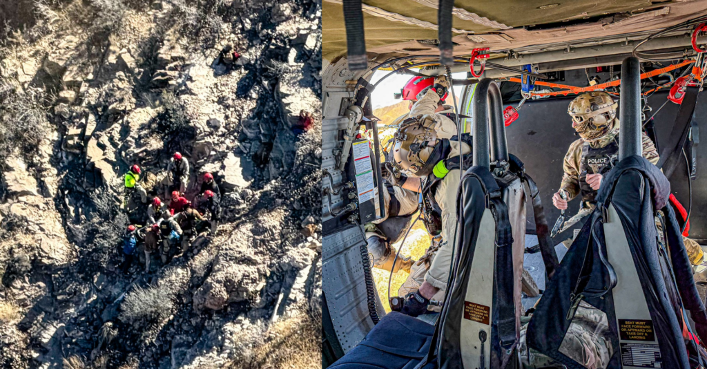 Rescate Aéreo de un Senderista de 21 Años Tras Accidente en las Montañas Franklin
