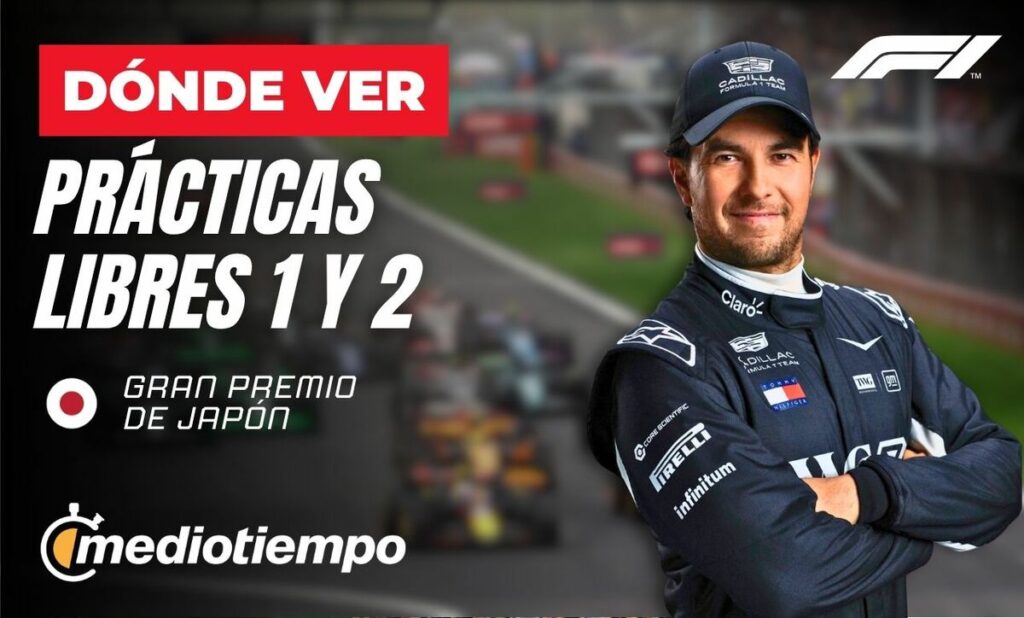Gran Premio de Japón: Transmisión EN VIVO de las Prácticas 1 y 2 con Checo Pérez