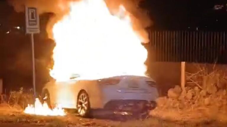 Impactante Ataque del Crimen Organizado Deja Autos Calcinados en El Arenal