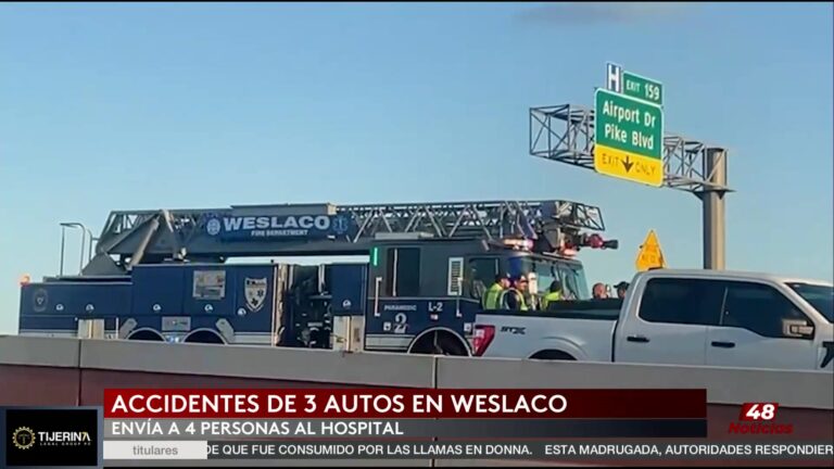 Terrible Accidente en Edinburg Implica a Tres Vehículos en la Expressway 83