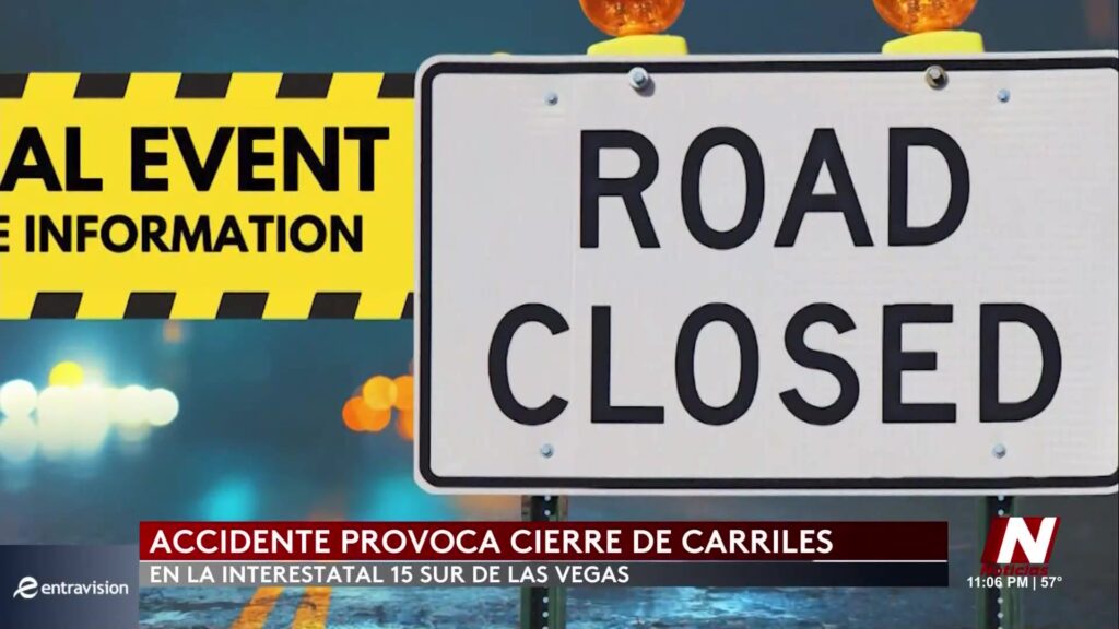 Impactante Accidente en la I-15: Interrupciones en Las Vegas