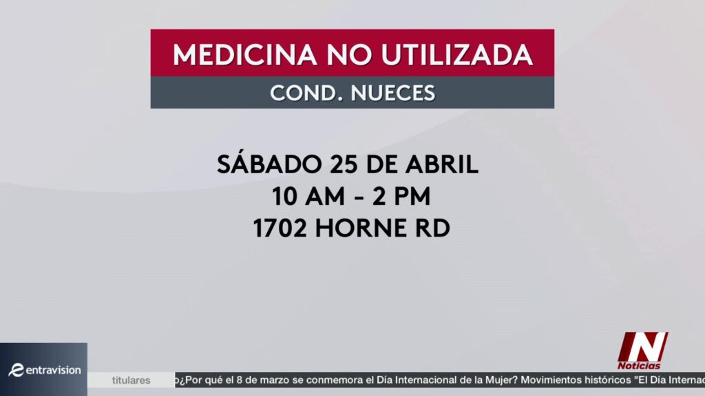 Condado de Nueces Se Une al Día Nacional para la Recolección de Medicamentos: Seguridad y Cuidado Comunitario