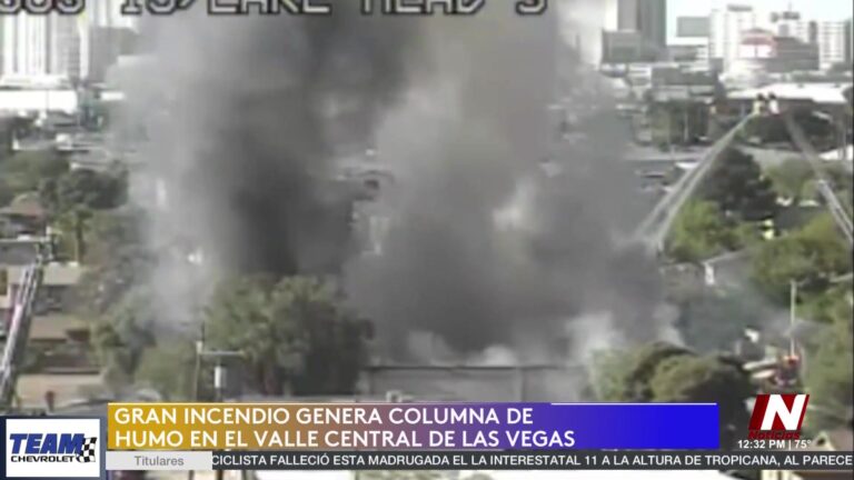 Incendio en Las Vegas: Bomberos Rescatan Personas y Animales en Edificio Comercial