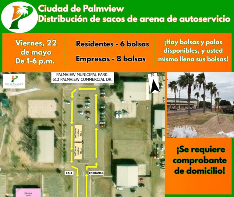 La Ciudad de Alamo Ofrecerá Sacos de Arena para la Temporada de Huracanes