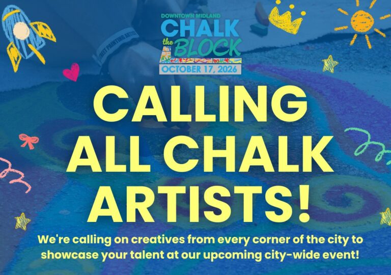 Transforma Midland: Únete al Concurso de Arte con Tiza ‘Chalk the Block’ en el Centro de la Ciudad