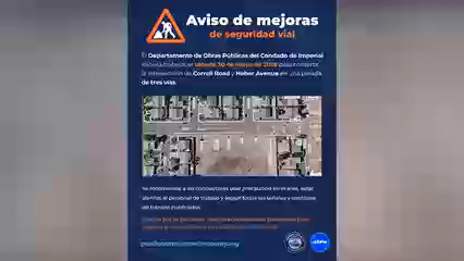 Mejoras en Seguridad Vial: Nueva Intersección en Heber, CA, en Correll Road y Heber Avenue