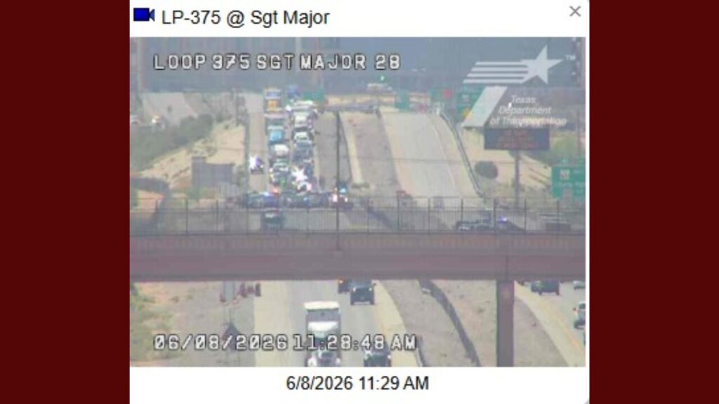 Cierre de la Loop 375 en El Paso por operativo policial ante persona atrincherada