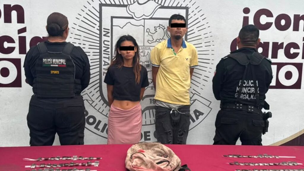 Detención de pareja con 60 dosis de droga sacude García, Nuevo León