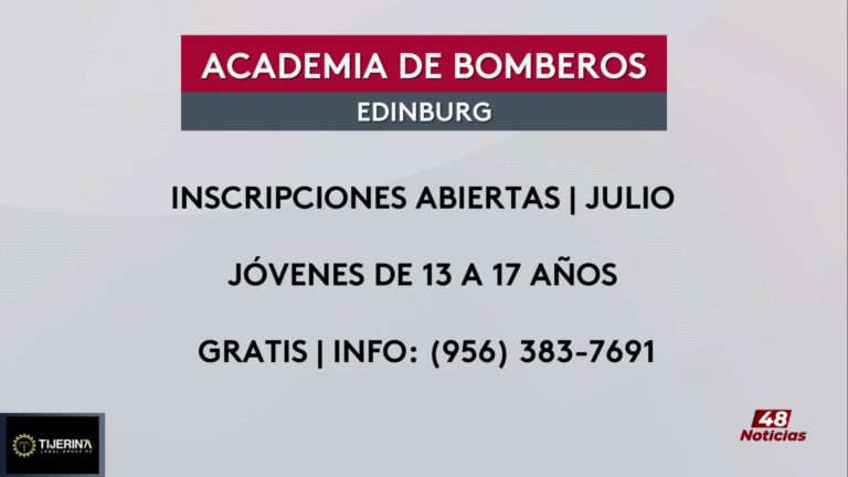 Academia Juvenil de Bomberos en Edinburg: inscripciones abiertas para jóvenes