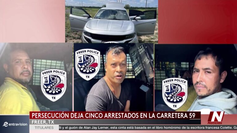 Persecución policial en Freer termina con el arresto de cinco inmigrantes indocumentados en la carretera 59