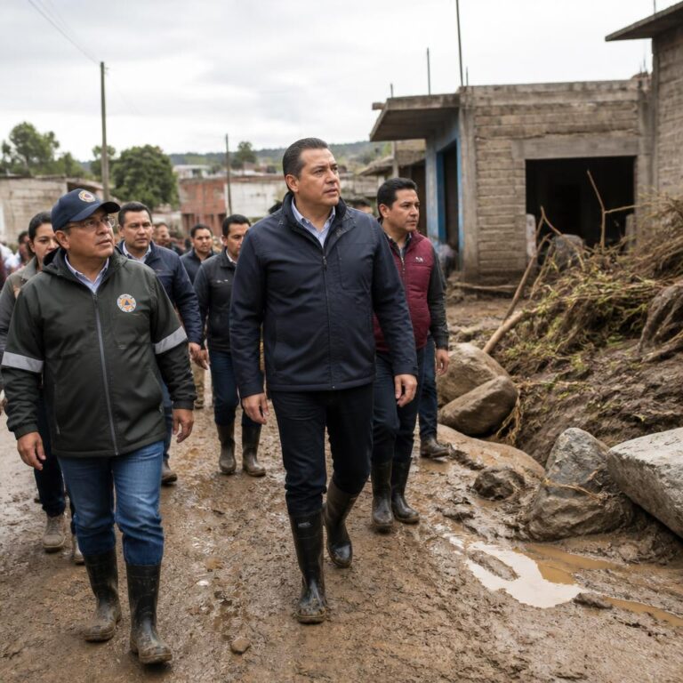 Tormenta en Ciudad Serdán deja daños en viviendas, parcelas y ganado; Gobierno supervisa afectaciones