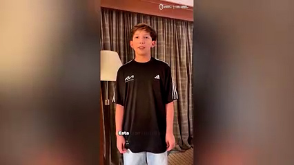 Mateo Reyna, futbolista de Mexicali, vive ceremonia previa al partido entre México y Chequia