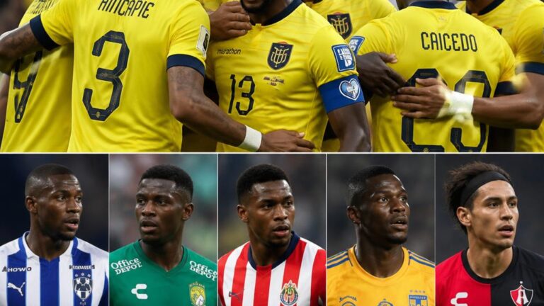 Liga MX y Ecuador: los ex y actuales jugadores que enfrentarán a México en los 16avos del Mundial