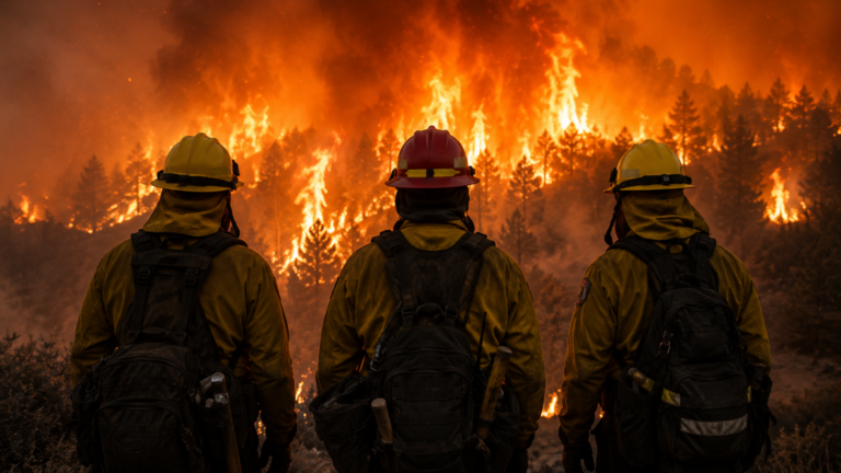 Dos bomberos del equipo Rifle Helitack murieron combatiendo el incendio Knowles